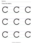 Letter C with Prompts