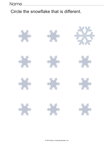 Find the Different Snowflake
