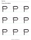Write the Letter P