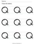 Write the Letter Q