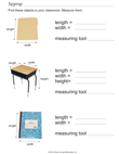 Classroom Objects - Measurement