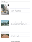 Urban, Suburban, Rural