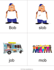 Bob Word Cards