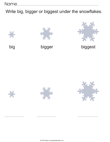 Compare Snowflake Sizes