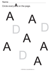 Letter A