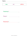 Past, Present and Future Tenses