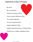 Valentine's Day Phrases