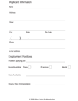 Basic Job Application