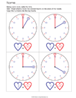 Analog Clock with Valentine Hands