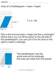 Area of a Parallelogram