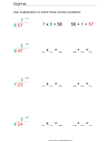 Use Multiplication To Check Long Division