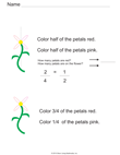 Color Fractions of Flowers