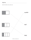 Match Fractions Quarter