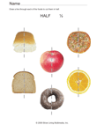 Foods Cut in Half