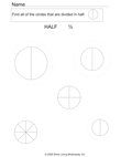 Find Shapes that Are Divided in Half