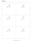 Multiplication By 11 - Vertical