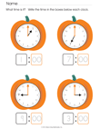 Pumpkin Clocks