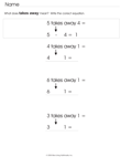 Subtraction Word Prep