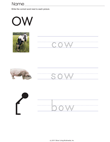 "ow" Words