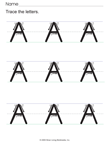 Letter A with Prompts