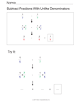 Subtract Fractions with Different Denominators