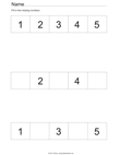 Fill In the Missing Numbers