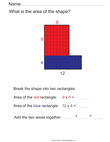 Area of Joined Rectangles