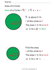 Area of A Circle