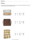 Arrays - Multiplication with Food