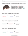 Multiply and Divide Cookies