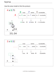 Area Model For Decimal Products