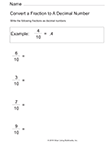 Convert Fractions to Decimals