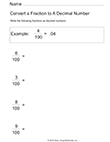 Convert Fractions to Decimals