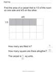 Tiling to Find Area of Fractional Sides