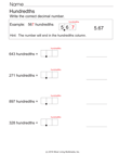 How Many Hundredths?