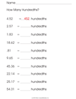 How Many Hundredths?