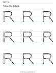 Write the Letter R