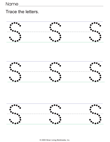 Write the Letter S