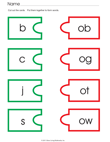 Onsets and Rimes with "o"