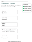 St. Patrick's Day Letter Closings