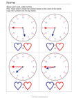 Analog Clock - 45 Past