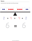 Balanced Number of Dots