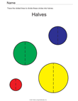 Divide Circles Into Halves
