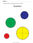 Divide Circles Into Quarters