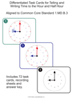 Clock Task Cards