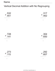 Decimal Addition - 2 Digit