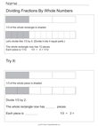 Divide A Whole Number By A Fraction