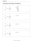 Fraction As Division Problem