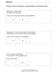 Fraction Word Problems with Addition and Subtraction