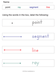 Lines, Segments and Rays